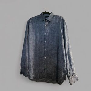 International Laundry men’s designer shirt. 100% linen.